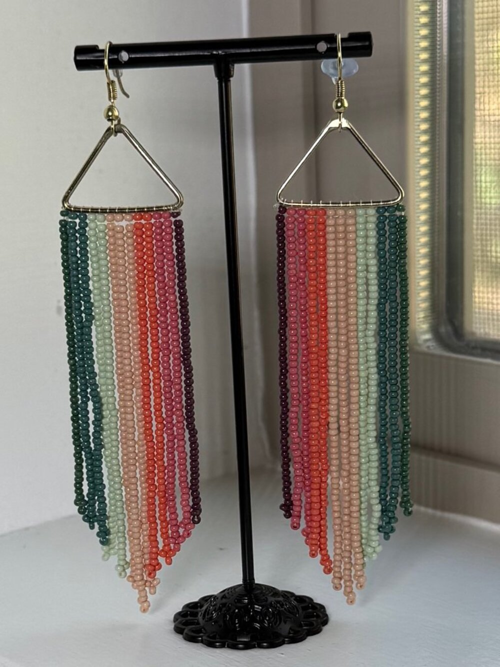 Fringe Beaded Earrings by Ink + Alloy